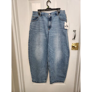 KBB by KAHLANA Women's Mid-Rise 'The Barrel Leg Jean Vintage Wash 12